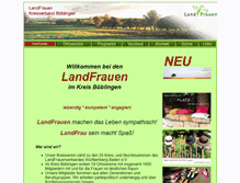 Tablet Screenshot of landfrauen-kreisboeblingen.de